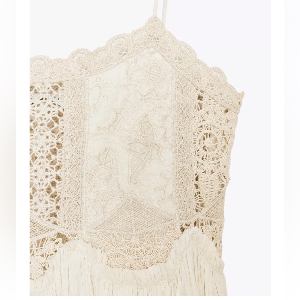 Zara NWT ZW Collection crochet strap dress 6895/276 - Picture 2 of 11